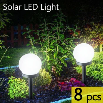 8 tk/palju LED-Päikese-Aed Valgus Väljas Veekindel Muru Kerge Rada Maastiku Lamp Solar Lamp Kodu Hoovis Sõiduteele Muru Ro
