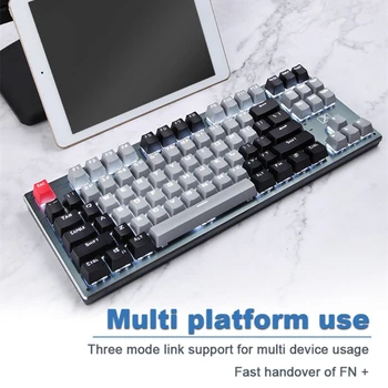 87-Võti, Bluetooth Mehaaniline Klaviatuur, Juhtmeta Bluetooth-Kolm-Mode Tablett Telefon Arvuti Mängude Klaviatuur