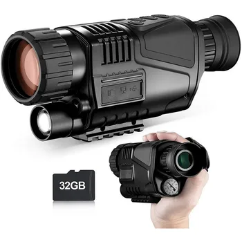 8x40 Infrapuna Night Vision Monocular 200m 1.5-tolline TFT LCD, Digitaalne Kaamera, Video Taasesitus USB Väljund Funktsioon Jahindus