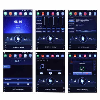 9.7-Tolline 2 DIN Auto stereoraadio Android 8.1 Mms MP5 Mängija Quad Core 1+16G 2.5 D Portree Ekraan, GPS, WIFI, Näiteks Tesla Stiil