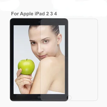 9H Karastatud Klaas Apple iPad 2 3 4 Ekraani Kaitsekile Guard Film iPad 4 3 2 9.7 tolline Selge Klaas Ees kaitsekile 2.5 D