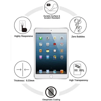 9H Karastatud Klaas Apple iPad 2 3 4 Ekraani Kaitsekile Guard Film iPad 4 3 2 9.7 tolline Selge Klaas Ees kaitsekile 2.5 D