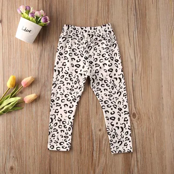 AA 2020 Mood Baby Girl Püksid Leopard Säärised Print Lastele Vabaaja Püksid Puuvillast Tüdrukute Püksid