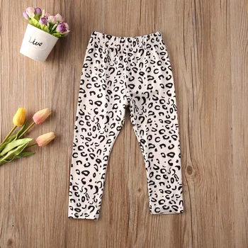 AA 2020 Mood Baby Girl Püksid Leopard Säärised Print Lastele Vabaaja Püksid Puuvillast Tüdrukute Püksid