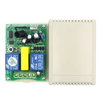 AC220V Digitaalne näidik aruka RF remote control switch +2*vastuvõtja/ projektoriekraan/Torujad mootor garaaž / luugid