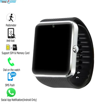 Aeg Omanik GT08 Plus Bluetooth-Kell Smart Kellad Telefoni SIM-Mälu Kaart Muusika Mängija Remote Camera Fitness Tracker Smartwatch