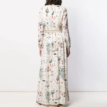 AELESEEN Raja Moe Valge Kleit Naiste 2020. Aasta Kevad-Suvel Rannas Kleit Õie Printida Elegantselt Midi Puhkus Kleit Vestido