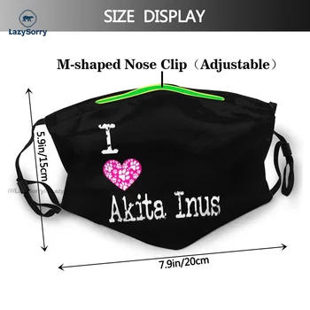 Akita Inu Näo Mask Väljamõeldud Täiskasvanud Tolmukindel Uniques Polüester Nägu Suu Mask Filter