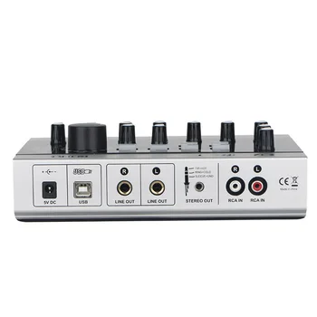Alctron U16K MK3 USB Audio Recording Interface A/D Resolutsiooni XLR-combo Sisend Välise helikaardi Online Laulu Salvestamine