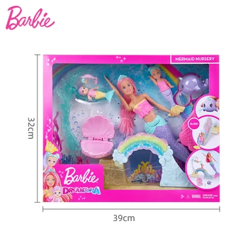 Algne Barbie Dreamtopia Merineitsi Lasteaed Chelsea Fairytale Mannekeeni Playset Mänguasjad Uuestisündinud Tüdrukud Printsess Tarvikud Juguetes