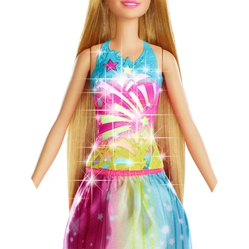Algne Barbie Nukk Vikerkaar Rapunzel Tüdrukute Mänguasjad, Laste Sünnipäeva kingitus FRB12