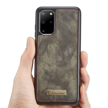 Algne CaseMe Vintage Nahast & TPÜ Silikoon-Põrutuskindel Kate Case For Samsung Galaxy S20/ Plus/ Ultra Luksus Telefoni Juhtudel 5G