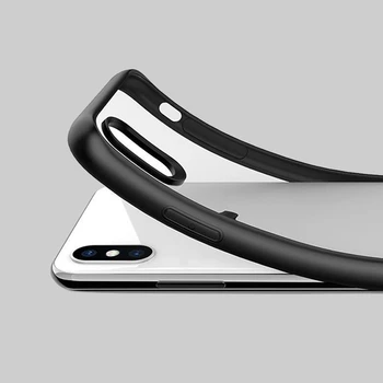 Algne Xiaomi Phone Case For iPhone X-XR, XS Max 8 7 Pluss Läbipaistev TPU ARVUTI Kest Kott Põrutuskindel Värviline Raam tagakaas