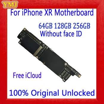 Algse lukustamata iphone XR Emaplaadi NR Face ID Puhas iCloud iphone XR Loogika Emaplaadi 64GB 128GB 256GB Plaat