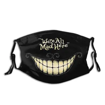 Alice Imedemaal Kõik Hullu Siin Korduvkasutatavad Suu Face Mask koos filter Anti Tuule Tolmukindel Talvel kaitsekaas Muffle Täiskasvanud