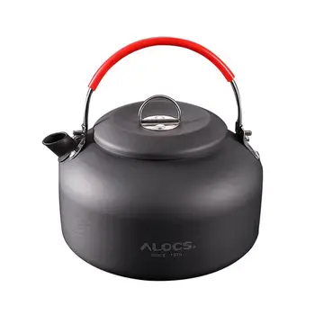 ALOCS Väljas Veekeetja Matka Piknik Vesi Teekannu kohvikann 0.8 L Alumiinium Pott Telkimine Tabel Vee Veekeetjad