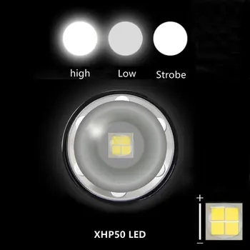 Alonefire HP36 xhp50 LED esilatern kalapüügi esitulede 30000 luumenit Zoomable lamp on Veekindel Pea taskulamp Torch Pea lamp