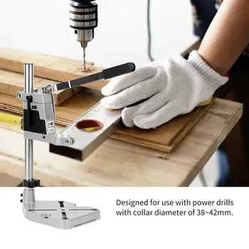 Alumiinium Bench Drill Stand Electric Drill Baasi Raami Puurida Holding Omanik Bracket Puurimine Guide For Woodworking
