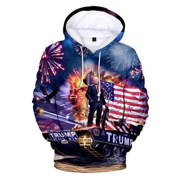 Ameerika President Donald Trump 3D Print Liiga Topp Naised Mehed Harajuku Dressipluus Vabaaja Tracksuit Pullover Tops Streetwear