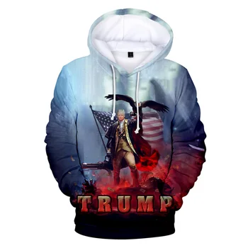 Ameerika President Donald Trump 3D Print Liiga Topp Naised Mehed Harajuku Dressipluus Vabaaja Tracksuit Pullover Tops Streetwear