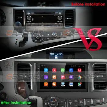 Android 10 2G+32G Auto Gps-Mängija Toyota Sienna 2010 2011 2012 2013 Stereo Raadio 2 Din juhtseade 9