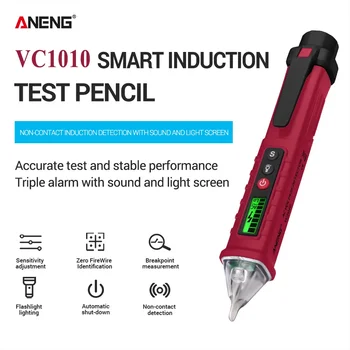 ANENG VC1010 Digitaalse Pinge Detektor Arvesti Intelligentne Mitte-kontakt Pen Häire AC Test Pen Tulede Tester Elektriku Tööriistad