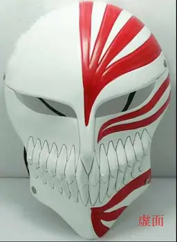 Anime Bleach Cosplay Ichigo Kurosaki Bankai Hollow Mask Parukas Mehed Halloween Cosplay Kostüüm