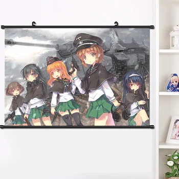 Anime GIRLS und PANZER Isuzu Hana Yukari Akiyama Reizei Mako Seina Leidke Seinamaaling Plakat Seinal Ripub Plakat Home Decor 40 x 60cm