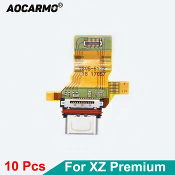 Aocarmo 10tk/Palju Sony Xperia XZ Premium XZP G8142 G8141 USB-liidese Tüüp-C Laadijaga Laadimine Sadamas Randuda Flex Kaabel