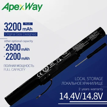 Apexway 4 Rakke L14L4A01 Sülearvuti Aku LENOVO V4000 Y50C jaoks IdeaPad Z41 Z51 Z41-70 Z51-70 L14L4E01 L14M4A01 L14M4E01
