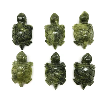 Armas 1TK Looduslik Käsitööna Nikerdatud Xiuyan Jade Kilpkonn Poleeritud Roheline Jade Crystal Kilpkonn Kingitused Loodusliku Kvartsi Kristallid