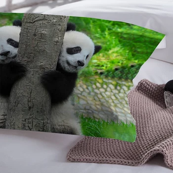 Armas Panda HD prinditud voodipesu komplekt Twin Täis Queen King Mõõdud polüester voodi voodipesu komplekt tekk / tekk kate komplekt 3 tk