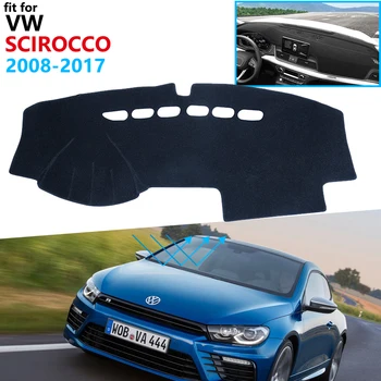 Armatuurlaua Kate Kaitsev Padi Volkswagen VW Scirocco 2008~2017 Auto Tarvikud Kriips Pardal Päikesevarju Vaip 2010 2016