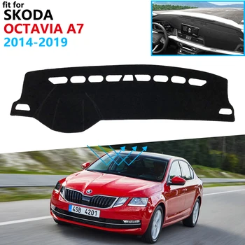 Armatuurlaua Kate Kaitsva Pad Skoda Octavia 3 A7 MK3 5E~2019 Auto Tarvikud Kriips Pardal Päikesevarju Vaip 2016 2017 2018