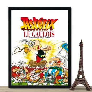 Asterix Prantsusmaa Klassikaline Koomiline Silk Art Prindi Plakat Seina Art-Pildid Lõuendile Maali Lapsed, Lapsed, Beebi, elutuba, Tuba Decor