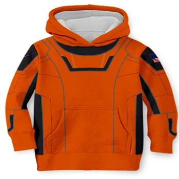 Astronaut Ühtne Disain 3D Print Harajuku Poiss/Tüdruk Moe Vabaaja Topp Lapse Unisex streetwear Pullover Kid Naljakas Dressipluus