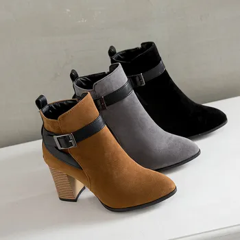 ASUMER 2020 uued poolsaapad naistele pikad varba zip daamid saapad square kõrge kontsaga kingad lukk elegantne sügis-talve saapad