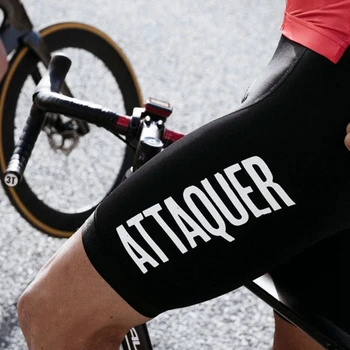 Attaquer jalgrattasõit jersey Meeste meeskond rassi sobiks 2020 Kogu päeva ratsutamine riided komplekt Lühikesed varrukad spordi-särk ja lühikesed püksid, rinnatüki 19d geel-padi