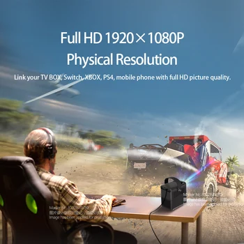AUN ET30 Täis-HD Projektor 1920x1080P Android WIFI MINI Projektor kodukino Telefon, LED Video Beamer 4k Dekodeerimine 7800mAH