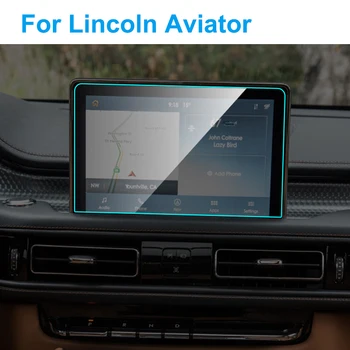Auto GPS Navigatsioon Ekraan Kaitsja jaoks Lincoln Aviator 2019 Interjöör Karastatud Klaas Ekraani kaitsekile Auto Auto Tarvikud