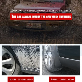 Auto Mudflaps Jaoks Tesla Model S 2012 - 2019 Muda Klapid Splash Valvurid Porilauad Muda Klapp Ees Taga Poritiiva Protector