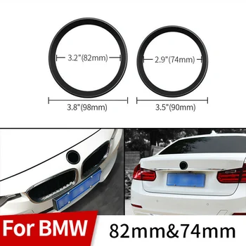 Auto Must Ees Taga Logo Ümbritseva Ringi BMW 3 4 Seeria 82 Mm ja 74 Mm Embleem Auto Välisilme Kaunistamiseks