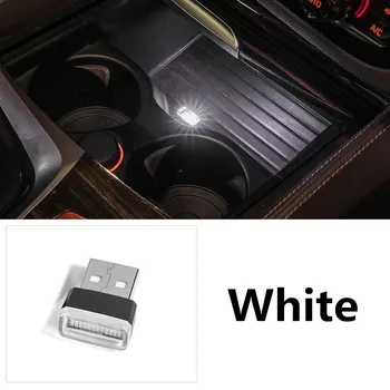 Auto Stiil topsihoidja Storage Box USB-Dekoratiivne Lamp Mercedes Benz W203 W204 W205 W211 W124 W210 W213 W212 GLA CLA-Klassi