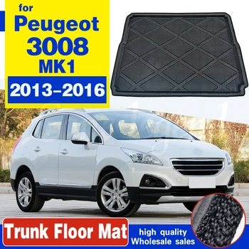 Auto Tagumine Ladustamise ja Pakiruumi Matt Lasti Plaat, Pagasiruumi Veekindel Kaitsvad Padjad Matt ühildub Peugeot 3008 MK1 2013-2016