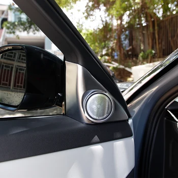 Auto Uks Heli Kõlar Tweeters Kate Sisekujundus Kleebis ABS Chrome For Land Rover Range Rover Evoque 2020. Aasta Auto Tarvikud Interjöör