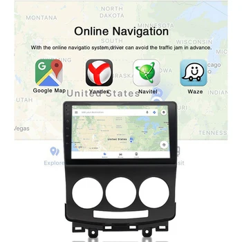 Autoraadio Multimeedia Mängija Mazda 5 2010-2013 Navigatsiooni GPS-i 2 din Android ACODO 1+16G Android 9.1
