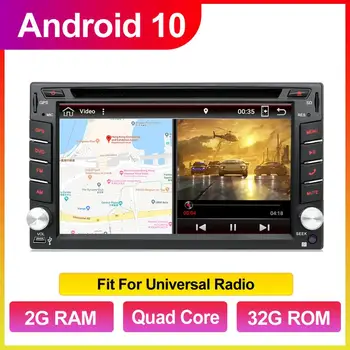 Autoradio 2 din android 10.0 auto dvd nissan qashqai, x-trail almera juke universaalne auto multimeedia mängija, gps navigatsioon 32G