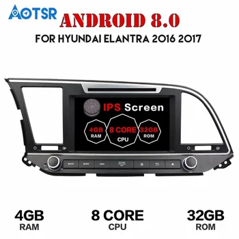 Autoradio Android 8.0 1 din Auto GPS Raadio Hyundai Elantra 2016 2017 2018 Touch Screen Auto Stereo GPS 1024*600 CANBUS Raadio