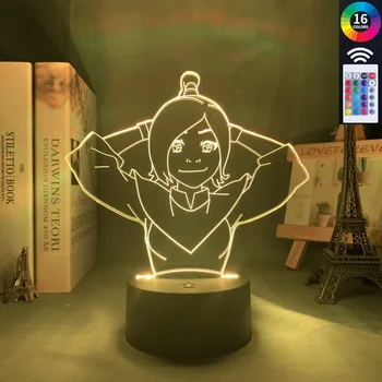 Avatar Ty Lee 3d Lamp Akrüül Led Night Light Avatar Viimati Airbender Lapsed Laps Magamistuba Decor Nightlight Kingitus