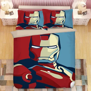 Avengers iron Man 3D-printimine voodipesu komplekt tekikott set Padjapüürid trööstija voodipesu komplekt Kapten Ameerika bedclothes voodipesu